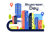 10 Skyscraper Day Illustration, a Technology Illustration by denayunebgt (Thumbnail 4 of 4)
