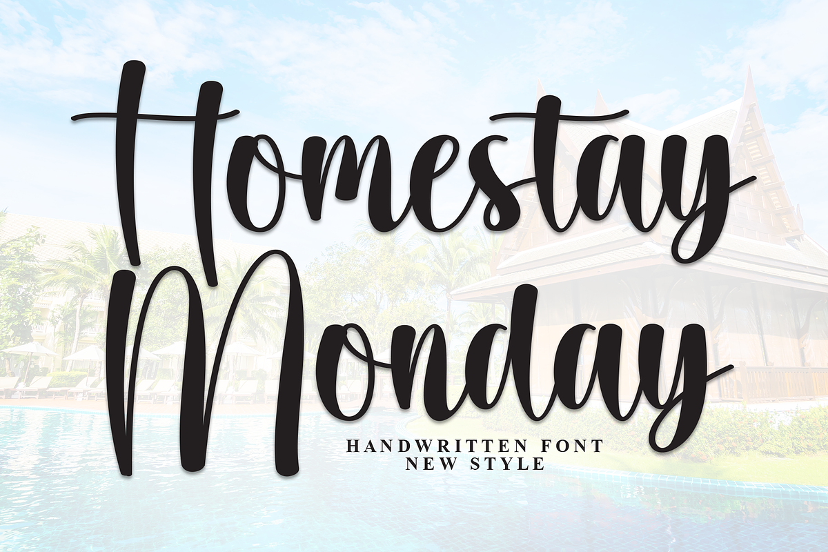 Homestay Monday | Script Font, a Handwritten Font by Scratchones (Photo 1 of 8)