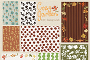 Fall Floral Backgrounds & Overlays, a Decorative Illustration by whiteheartdesign (Thumbnail 10 of 19)