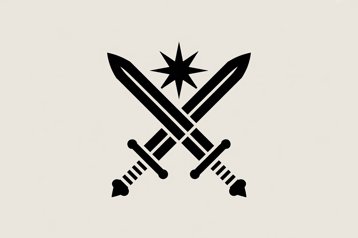 two celestial swords crossed, an Illustration by Amazin_art (Photo 7 of 16)