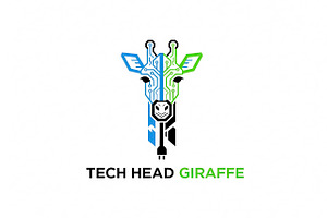 ech Head Giraffe, a Branding & Logo Template by Logocreative