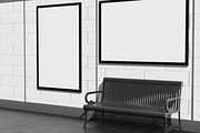 Billboard in Subway Station Mockup, an Advertising Mockup by Unerispace (Thumbnail 3 of 5)