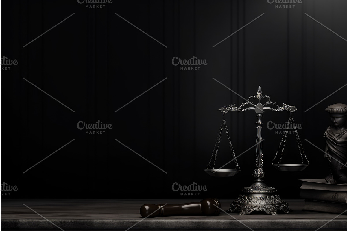 Justice background. Generate Ai, an Illustration by Ylivdesign