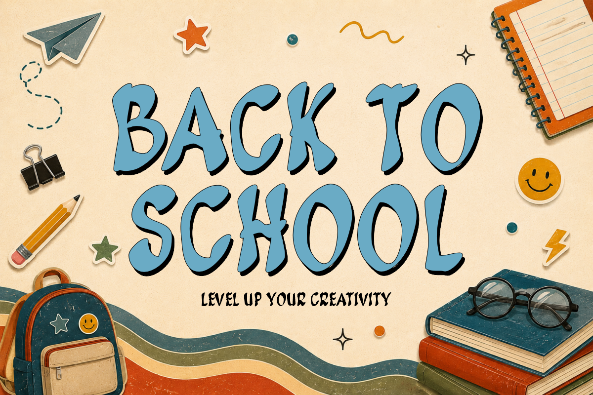 Sunday Retro - Groovy School Font, a Handwritten Font by KiddoGlyphs Studio (Photo 2 of 5)