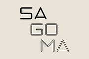 Sagoma – Font Family, a Font by Stefano Giliberti (Thumbnail 1 of 10)