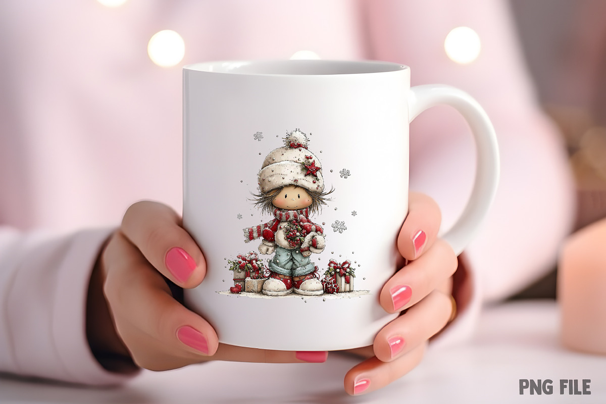 Christmas Kids Clipart Bundle, an Illustration by Craft Nest (Photo 6 of 6)