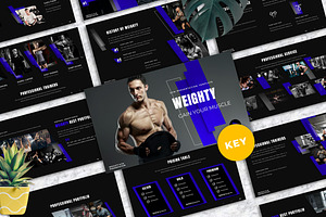 Weighty - Gym Keynote Templates