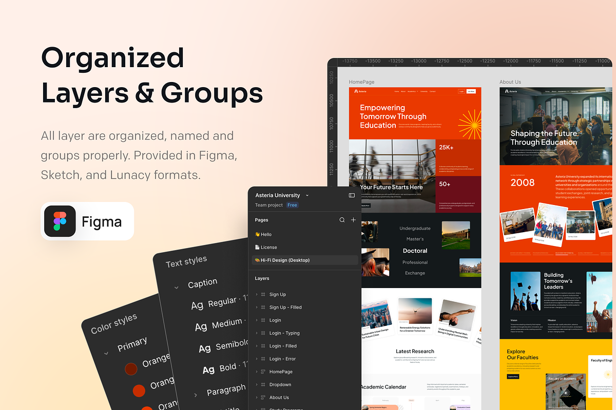 Asteria - Multipurpose Education Web, a Landing Page Template by Agensip Design Agency (Photo 7 of 10)