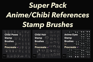 Anime / Chibi Stamp Brush Procreate