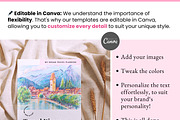 Travel Itinerary Canva Template, a Magazine Template by PlannersByBee (Thumbnail 4 of 6)