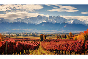leaves wine mountains ai generated, a Beauty & Fashion Photo by pikepicture