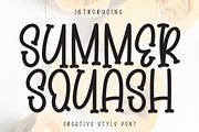 Summer Squash | Script Font, a Script Font by Scratchones (Thumbnail 1 of 8)