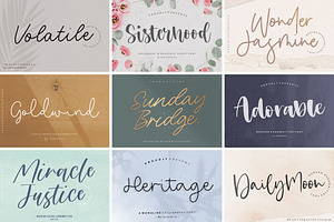 The Ultimate! 50 Fonts Bundle!