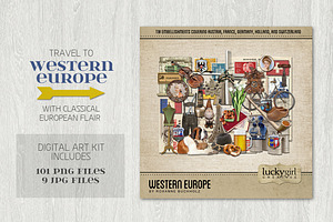 Western Europe Digital Art Kit