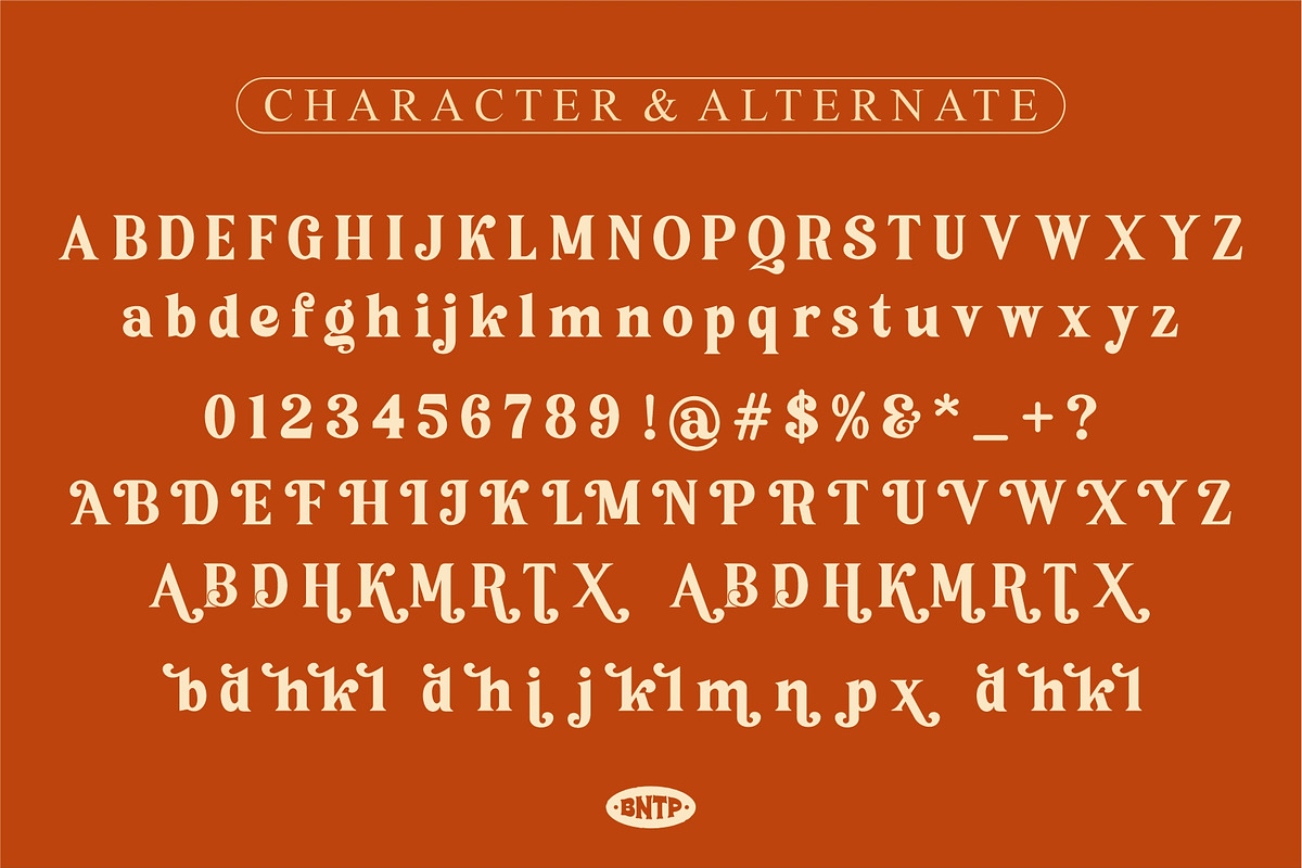 Kalimb - Retro Serif Typeface, a Serif Font by Bentype Studio (Photo 5 of 7)