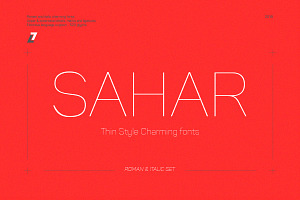 Sahar Thin (Roman & Italic)