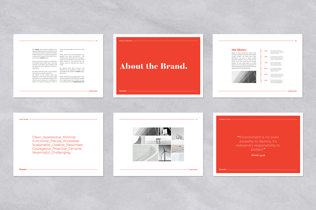 Brand Guidelines Template, a Brochure Template by Andre28 (Photo 4 of 9)