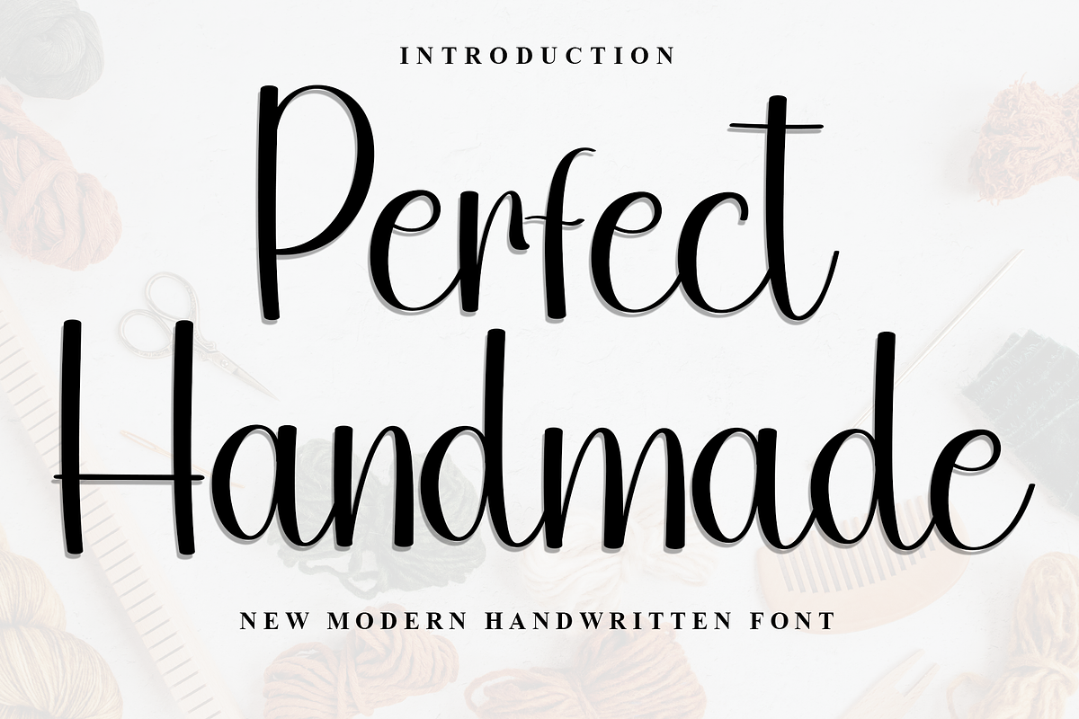 Perfect Handmade, a Handwritten Font by FreshTypeINK (Photo 1 of 8)