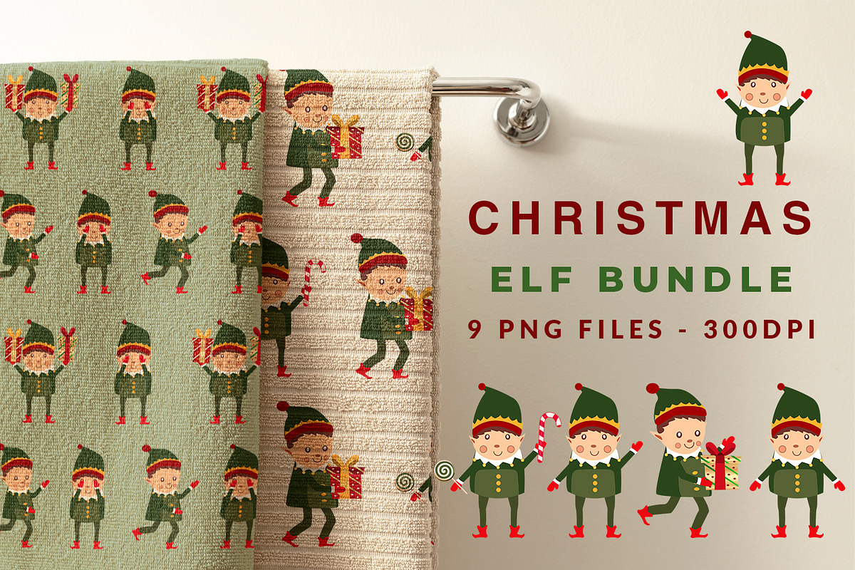 Cute Christmas Elf on Santa Workshop, a Seasonal Illustration by animatizmagix (Photo 1 of 4)