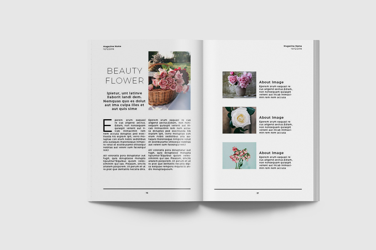A5 Minimal Magazine Template III, a Magazine Template by Uloel Design (Photo 8 of 12)