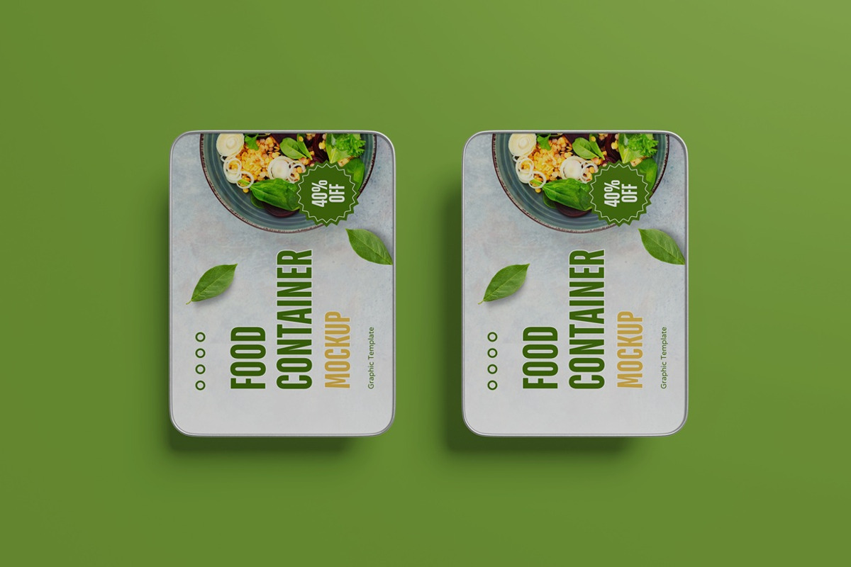 Aluminum Food Container Mockup, a Packaging Mockup by Pexelyou (Photo 3 of 10)