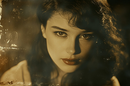 Vintage style portrait of a woman, a Person Photo by MistyDay