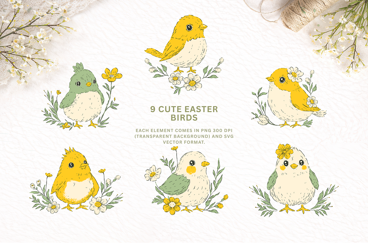 Easter Clipart & Pattern Bundle, an Object Graphic by Red Ink (Photo 4 of 8)