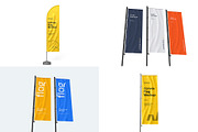 Feather Flag Mockup PSD Pack, an Advertising Mockup by graphypix (Thumbnail 1 of 6)