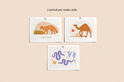 Desert Landscape and Clip Art, a Seasonal Illustration by Sweet Corner (Thumbnail 9 of 13)