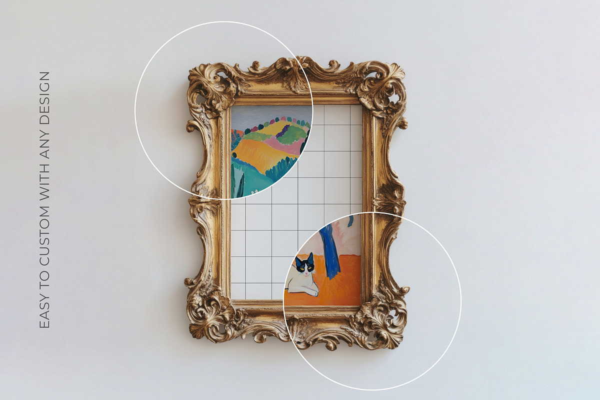Vintage Coquette Frame Mockup, a Household Mockup by Blank Studio (Photo 4 of 8)