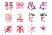 Pink Christmas Doodles, an Illustration by Design Market (Thumbnail 3 of 3)