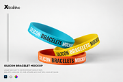 Silicone Wristbands Mockup, an Advertising Mockup by Xtrahive (Thumbnail 1 of 2)