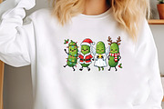 Christmas Pickle Doodles Characters, a Seasonal Illustration by CraftArtStudio (Thumbnail 3 of 4)