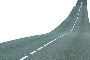 Modern highway isolated photo, a Photo by DanFLCreativo