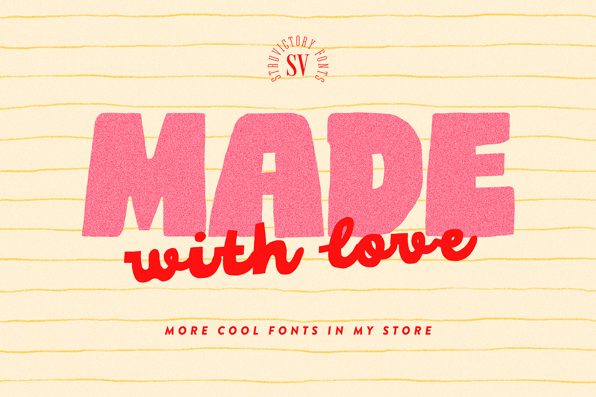 Bestie In Crime Playful Vibe Script, a Script Font by Struvictory.art (Photo 9 of 10)