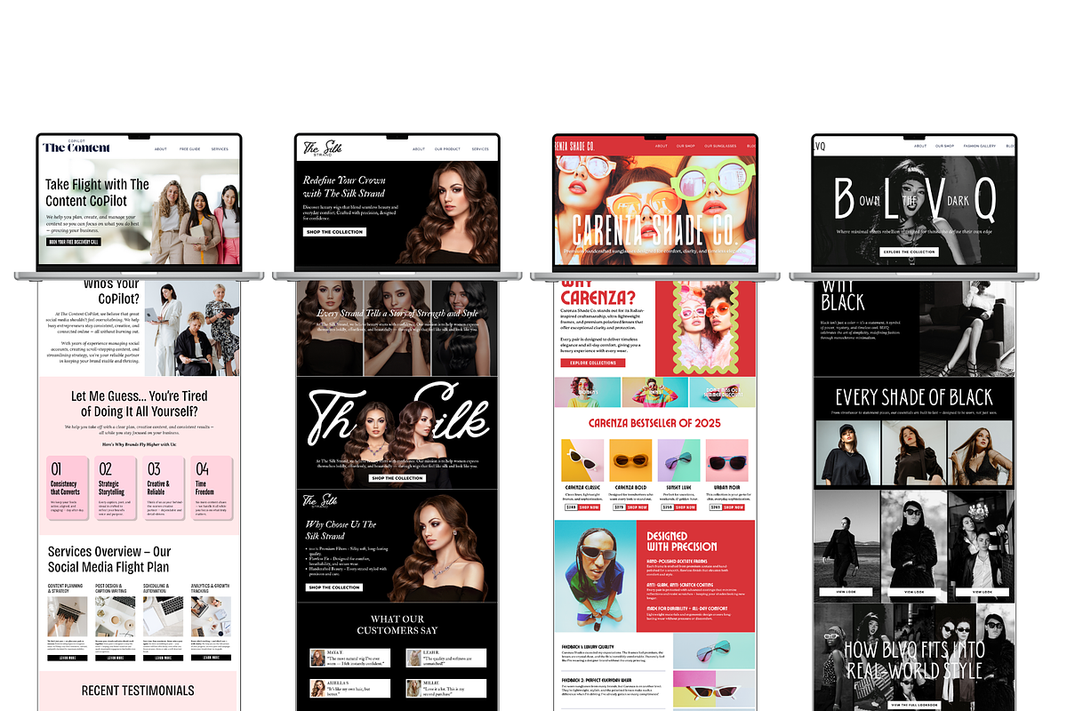 10 Website Templates & Themes Design, a Design Template by thecyella.co (Photo 4 of 6)