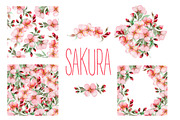 Sakura watercolor set, a Decorative Illustration by IvanFet (Thumbnail 2 of 2)