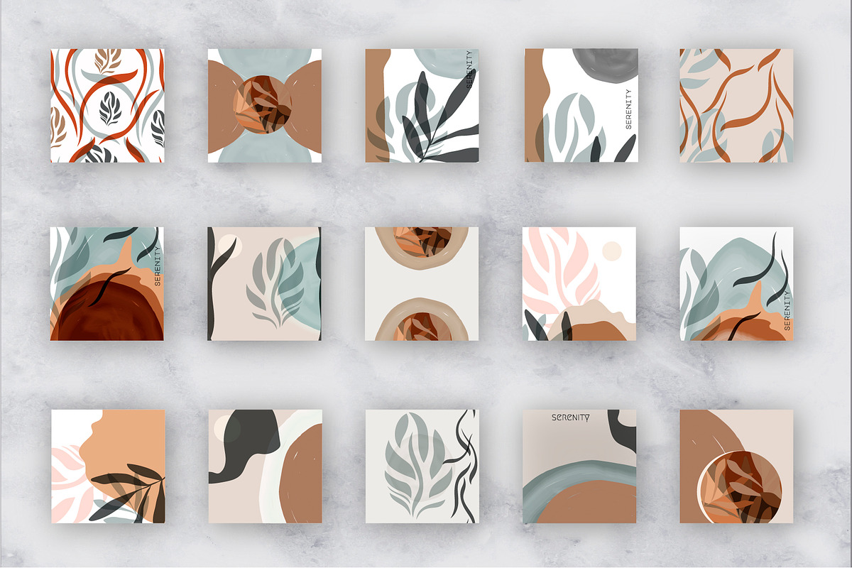 16 Modern abstract Tile templates, a Decorative Illustration by DeMih (Photo 2 of 4)