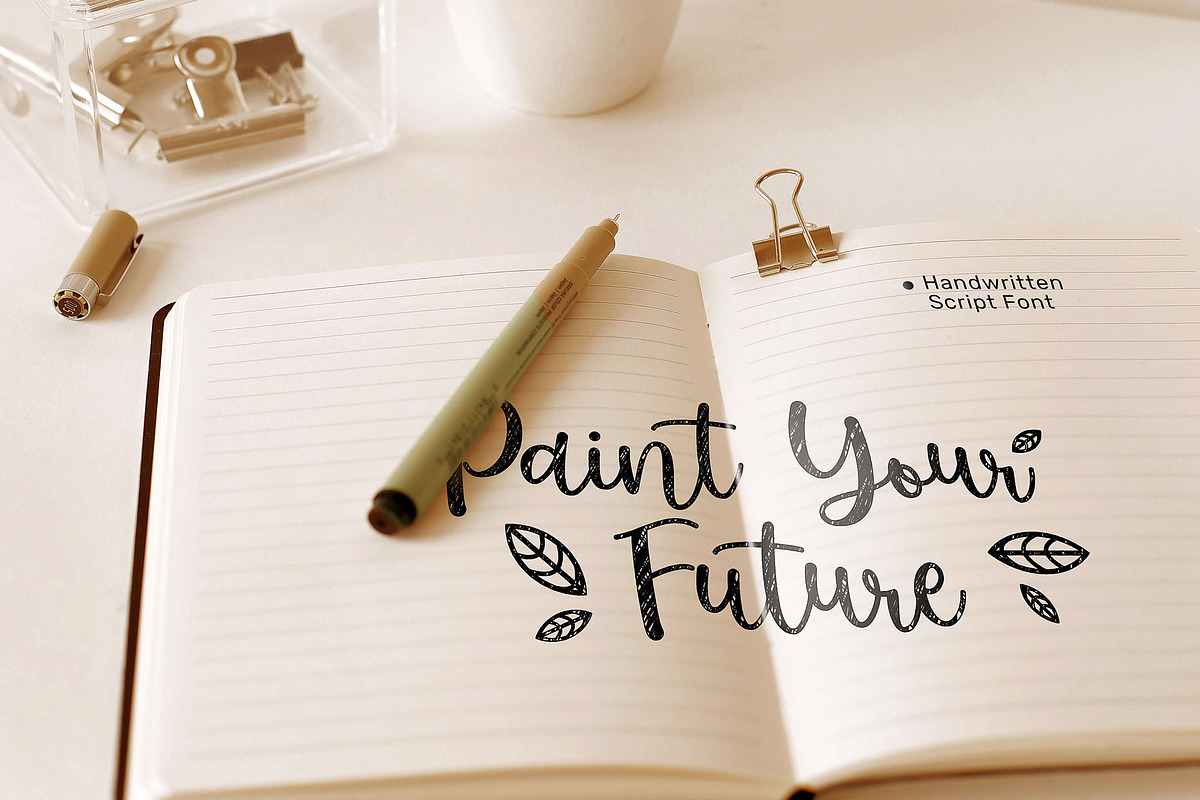 Yuilines Script, a Script Font by sizimon (Photo 2 of 10)