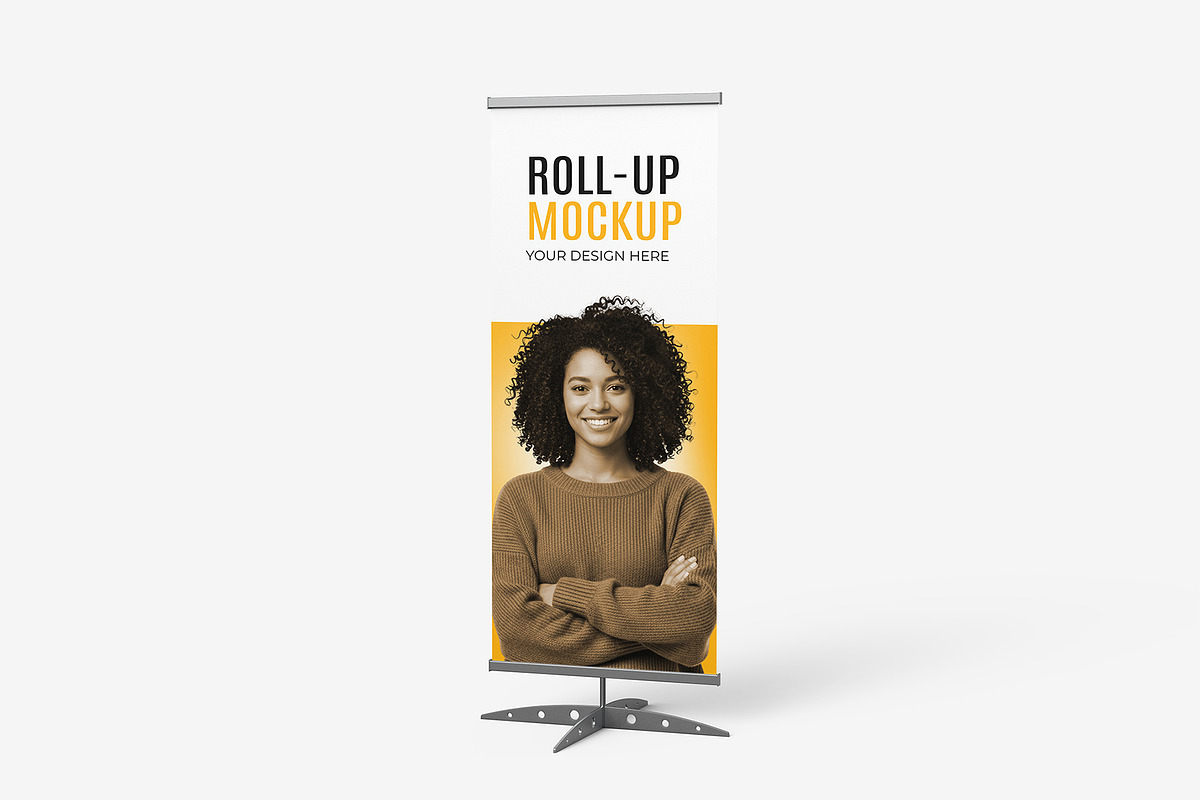 Roll-Up Banner Display Mockup Bundle, an Advertising Mockup by graphypix (Photo 12 of 14)