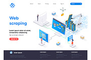 Isometric Landing Page Template, an Illustration by alexdndz (Thumbnail 28 of 29)