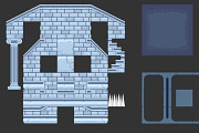 Platformer Game Tile Set 15, an Illustration by pzUH (Thumbnail 4 of 5)