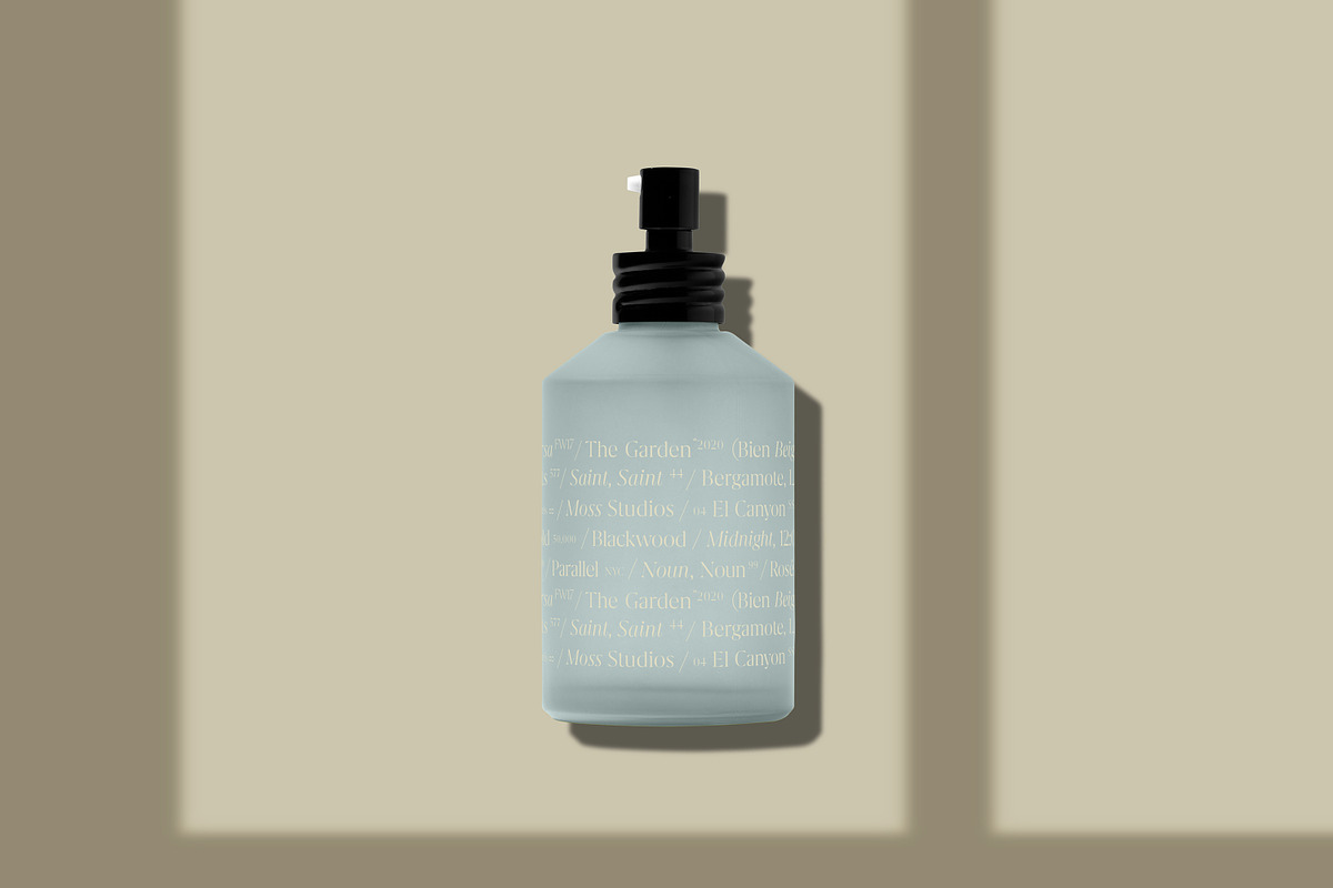 Frosted Spray Bottle Mockup, a Packaging Mockup by Copal (Photo 10 of 14)