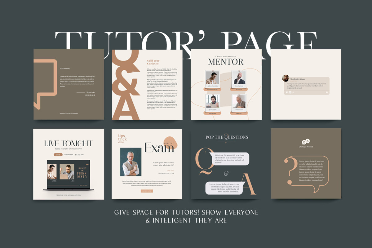 Instagram For eCourse Coach CANVA PS, a Social Media Template by Eviory (Photo 7 of 56)