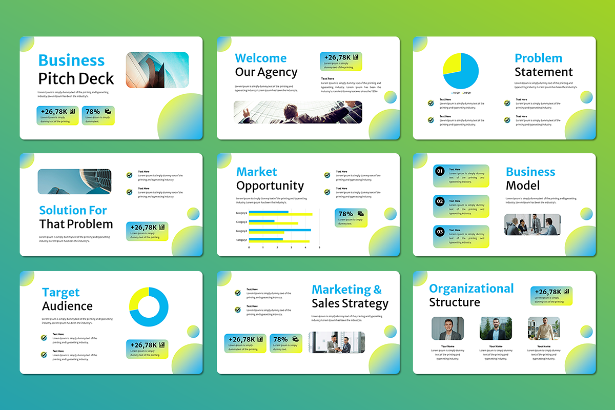 Business Pitch Deck - PowerPoint, a Presentation Template by Iqsiart Studio (Photo 2 of 3)
