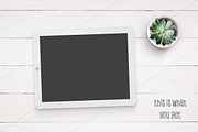iPad™ Mockup with Succulent, an iPad Mockup by Hype Your Prints (Thumbnail 4 of 5)