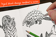 Dotwork Endangered Animals, an Animal Illustration by nordicworker (Thumbnail 3 of 5)