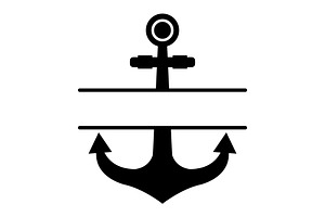 Anchor split name frame, an Icon by Mark1987