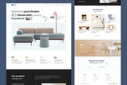 Furniture Landing Page website, a Landing Page Template by UiDex (Thumbnail 2 of 4)