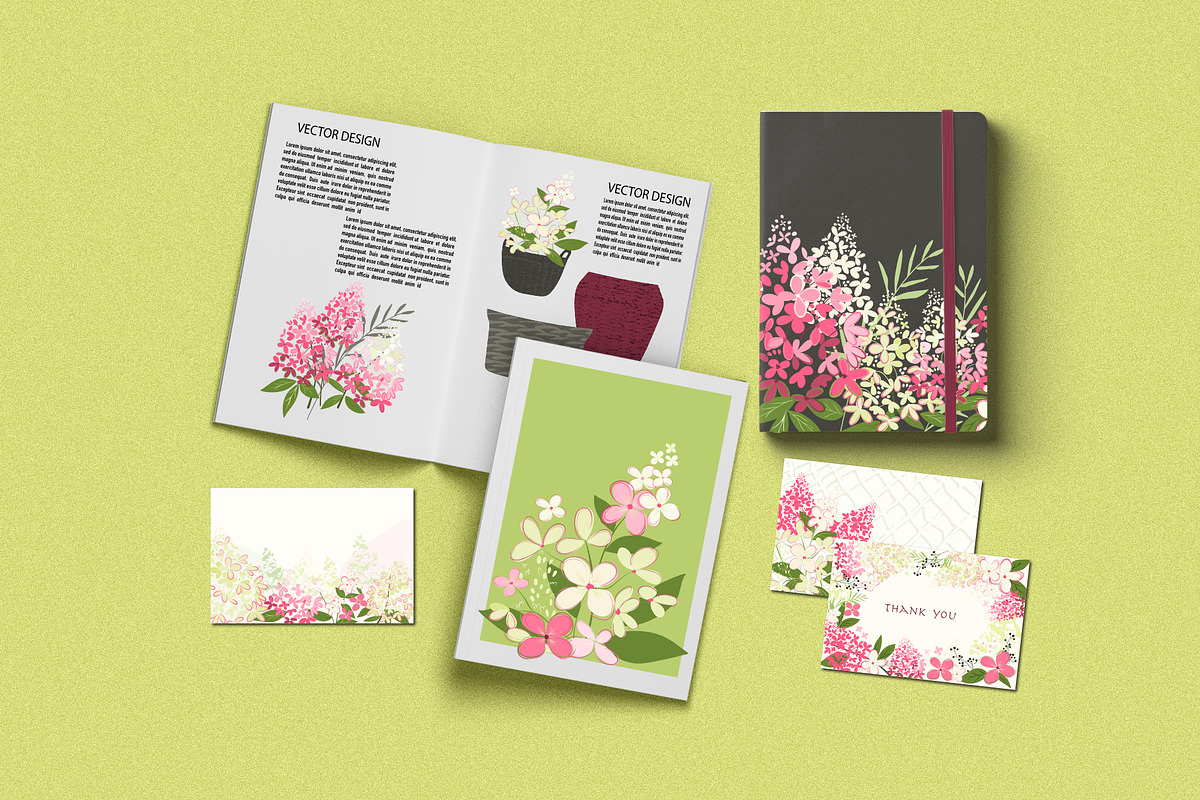Hydrangea Floral art design, an Object Graphic by yana.tasha (Photo 4 of 9)